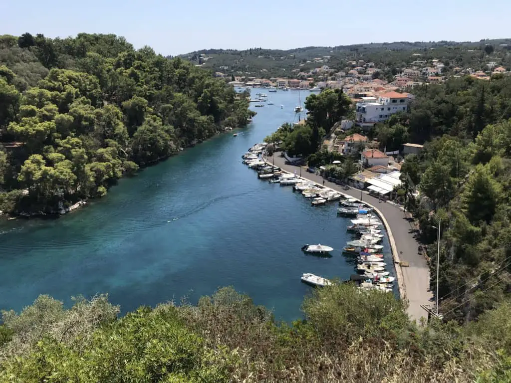 A great view of Gaios, the capital of Paxos