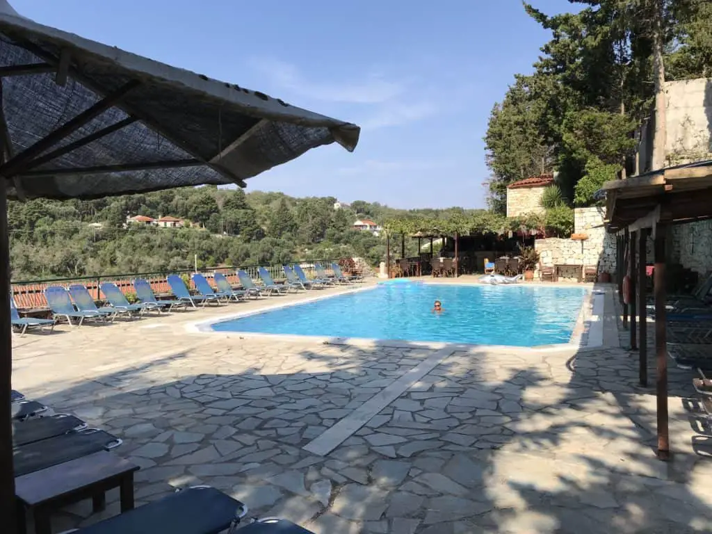 The lovely pool at the Hotel Bastas, Lakka, Paxos