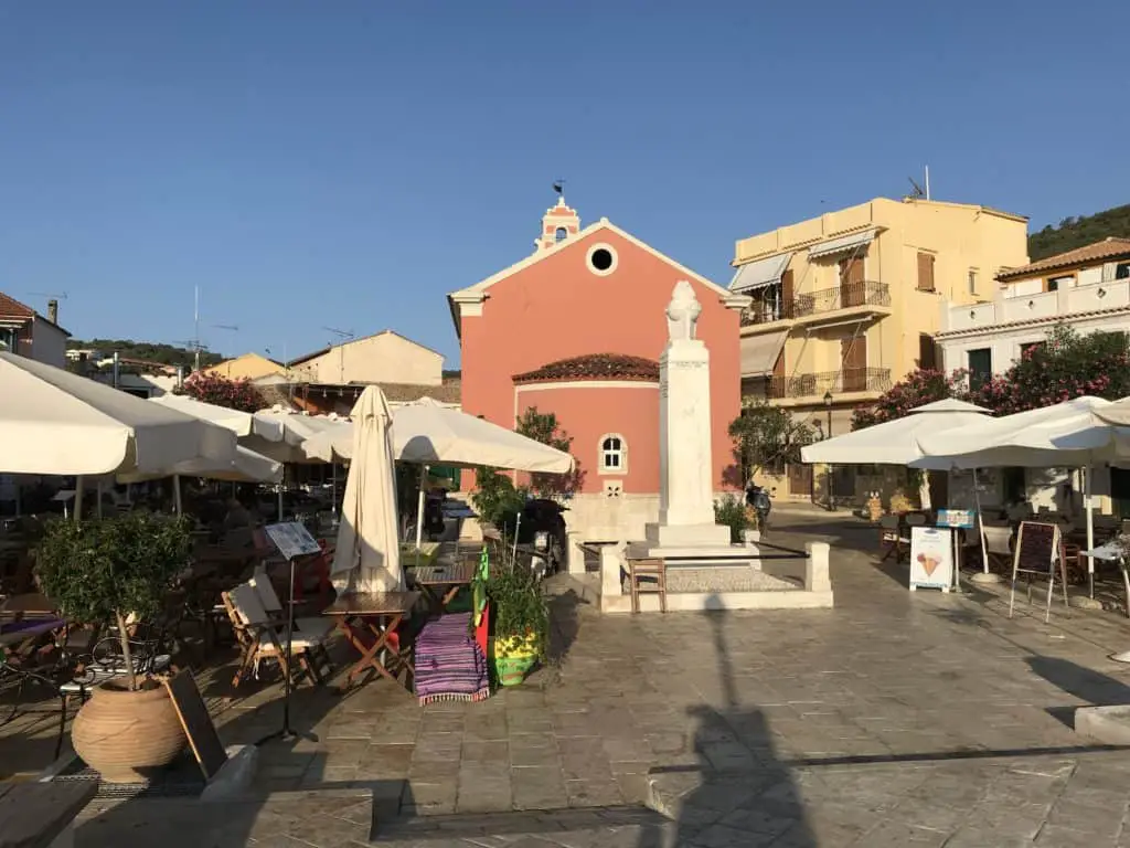 Church Analipsi in the main square of Gaios, Paxos