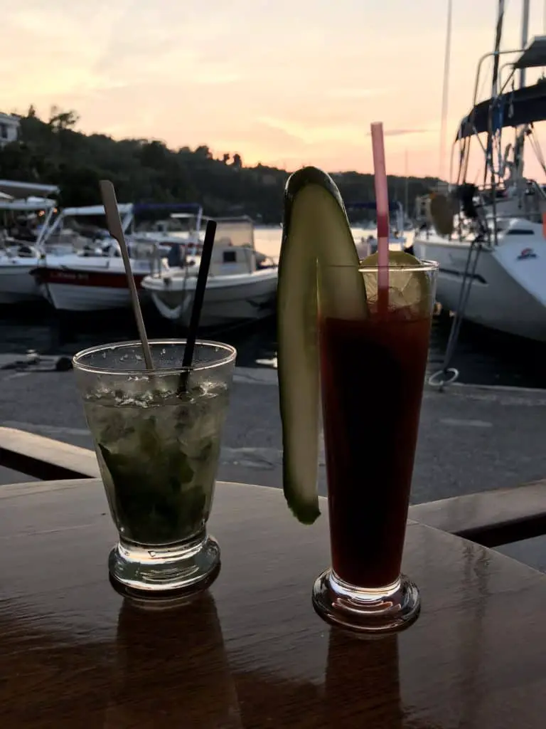 Cocktails at RomanticaCafe Bar  in Lakka