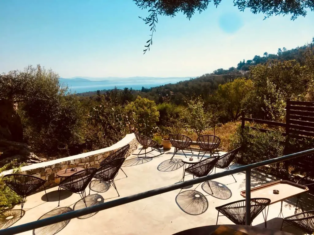 The view from Averto Day and Night Yard on Paxos